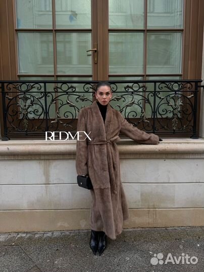 Шуба норковая карамель