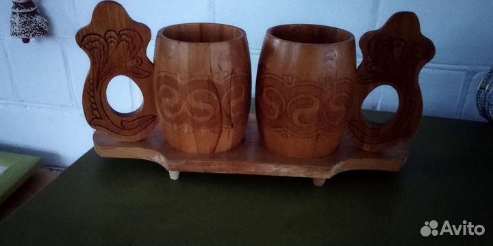Кружки деревянные