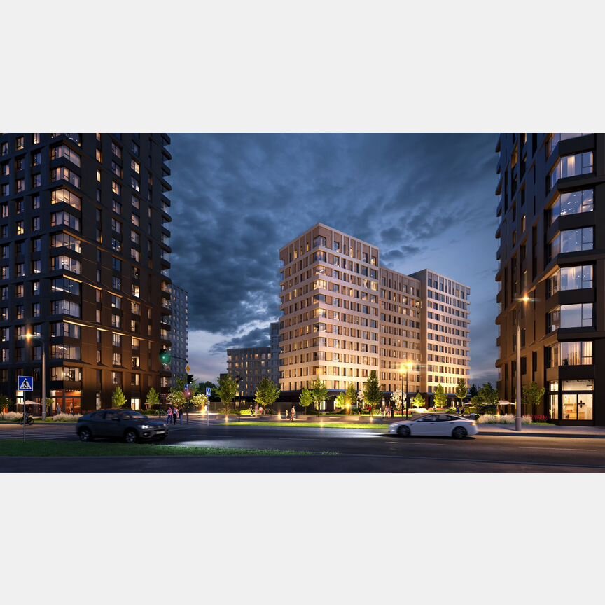 2-к. квартира, 63,5 м², 19/22 эт.