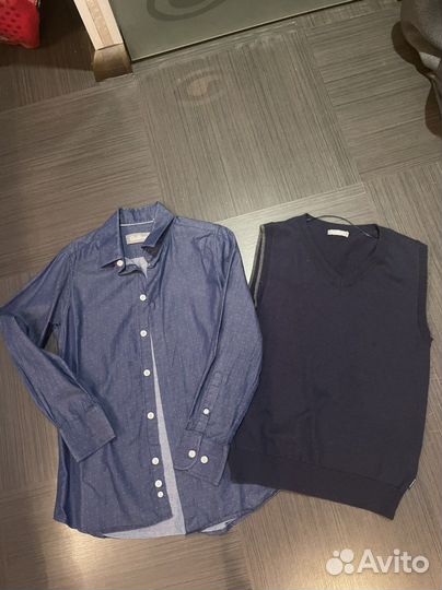 Рубашка gulliver с трикотажной жилеткой Gulliver