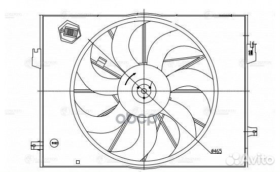 Вентилятор радиатора охлаждения LFK 0880 luzar