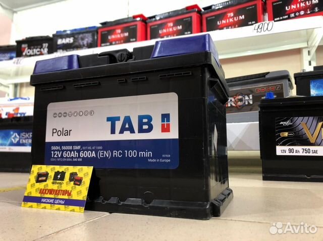 Аккумулятор TAB Polar (Словения) 60Ач 600А