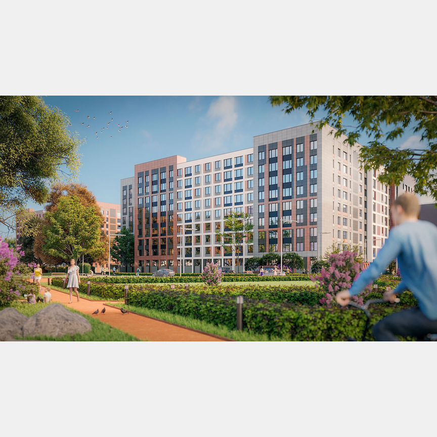 2-к. квартира, 57,4 м², 5/9 эт.