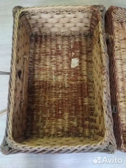 Сундук старинный плетенный