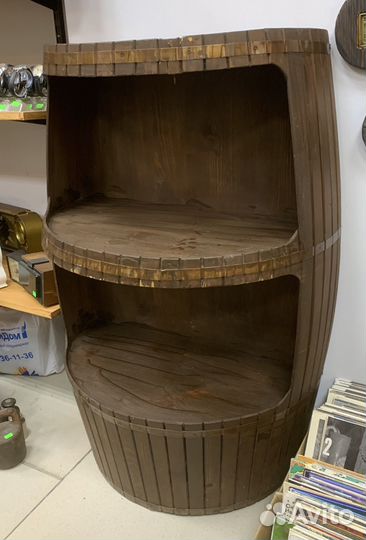 Полка бочка напольная, декоративная