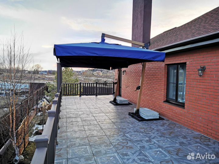 Зонт для сада и дачи. Боковой зонт. Уличный зонт