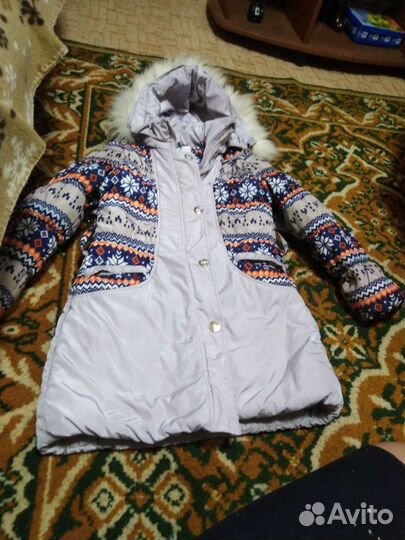 Куртка зимняя на девочку на рост 134