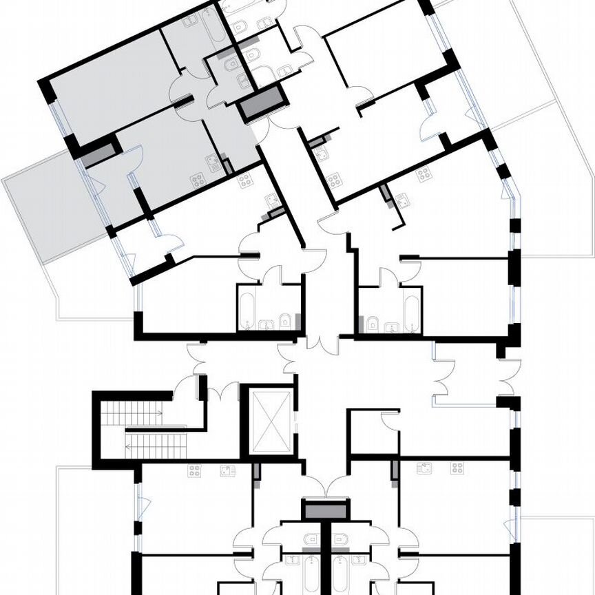 1-к. квартира, 42,3 м², 1/3 эт.