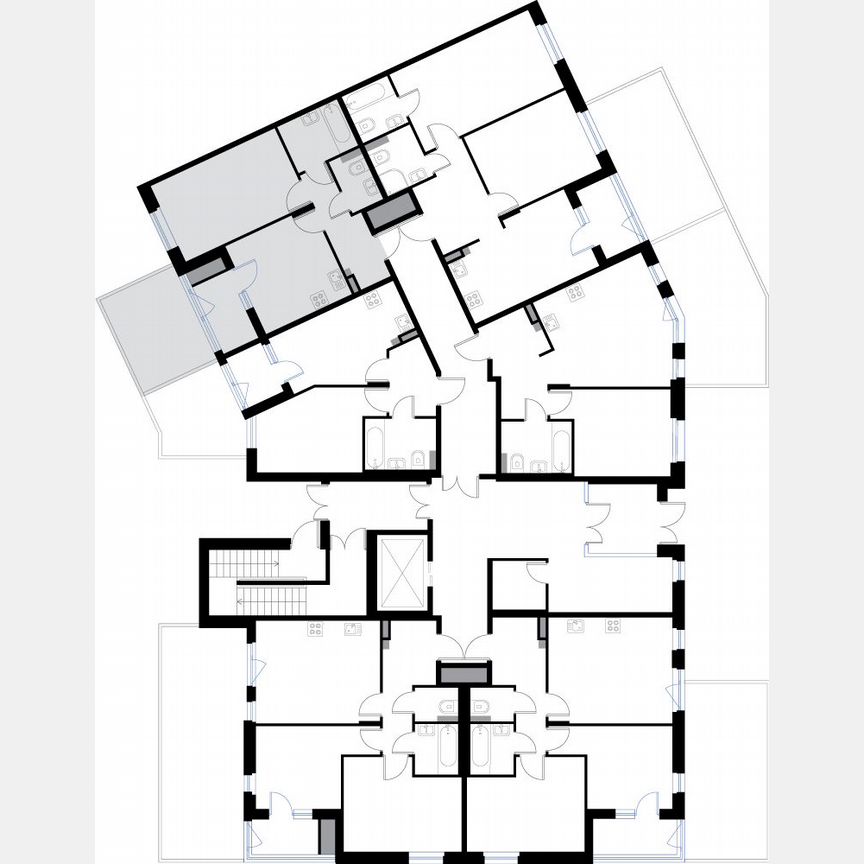 1-к. квартира, 42,3 м², 1/3 эт.