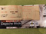 Билет на концерт Depeche Mode в Москве 1998 г