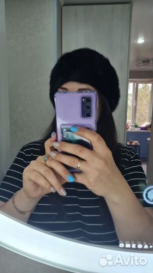 Норковый мягкий берет