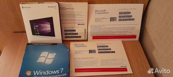 Windows 11 pro BOX oem Rus 32/64 bit usb