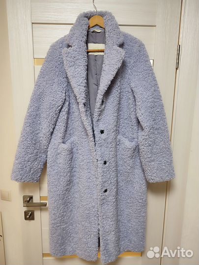 Шуба с шерстью альпаки и верблюда 46