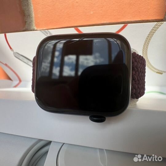 Часы apple watch 7 45 mm midnight (оригинал)