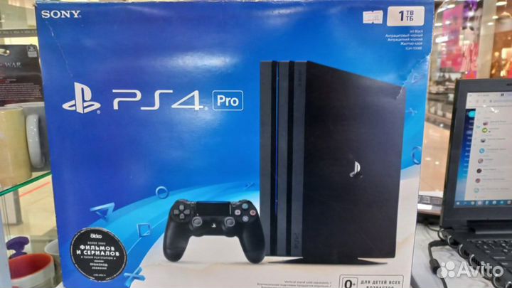 Sony playstation 4 pro 1tb+1 игра Б.у\ гарантия