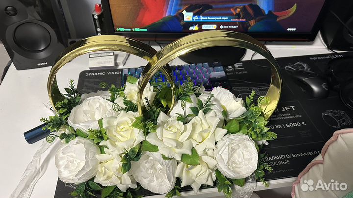 Кольца на свадебный авто