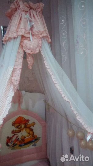 Балдахин в кроватку с держателем