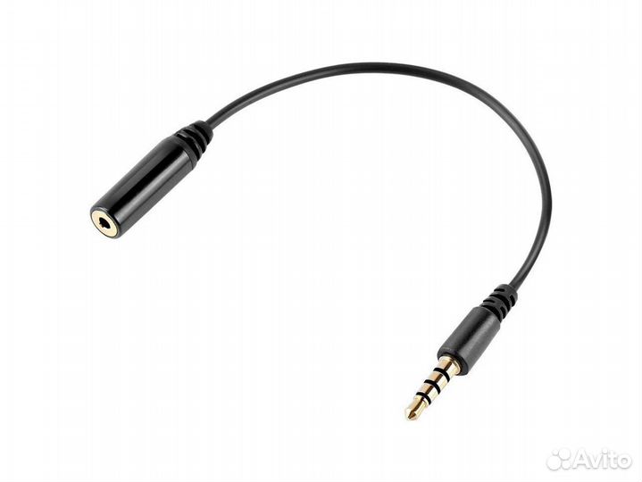 Переходник MicroJack 2.5мм(M) - MiniJack 3.5мм(F)