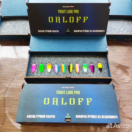 Подарочный набор форелевых блесен орлофф