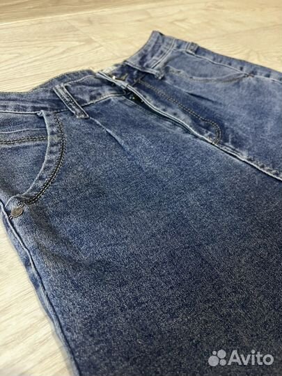 Джинсы бананы женские 46