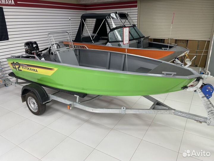 Лодка Волжанка 42 Skout + Yamery 30