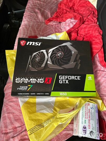Видеокарта gtx 1650 4gb MSI