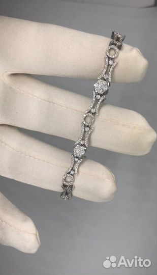 Золотой браслет Теннис 11.41 гр 2.2 ct
