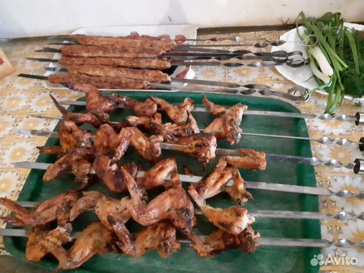Шашлык, люла кебаб,крылышки