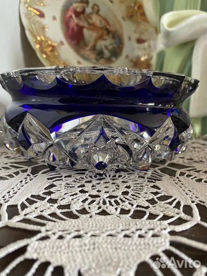 Салатник хрустальный Германия диаметр 16см