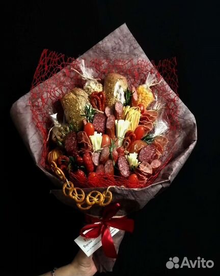 Съедобный букет мужской, мясной