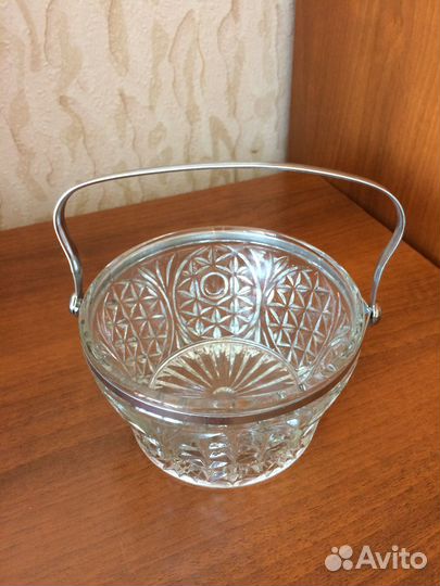 Конфетница/ведёрко хрусталь СССР