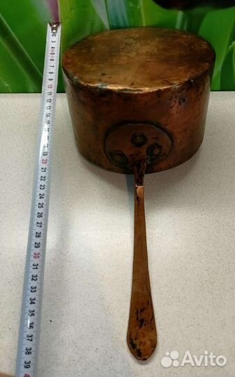 Медный ковш, 19 век. объем 2,5 л
