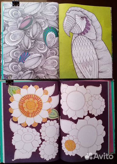 Книги-раскраски 2 разные новые