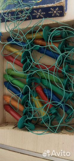 Елочная гирлянда (электрогирлянда) Свеча, СССР