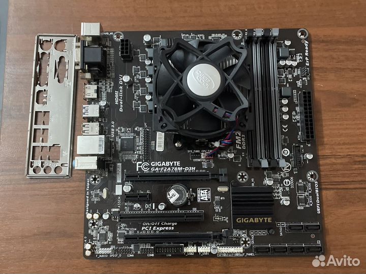Материнская плата gigabyte ga-f2a78m-d3h fm2+ и пр