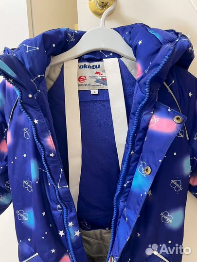 Зимний комбинезон для девочки 104