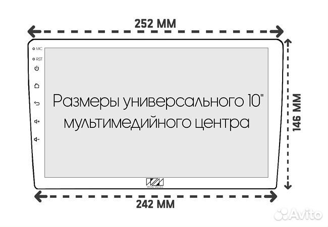 Переходная рамка Honda Edix 2004 - 2009 10