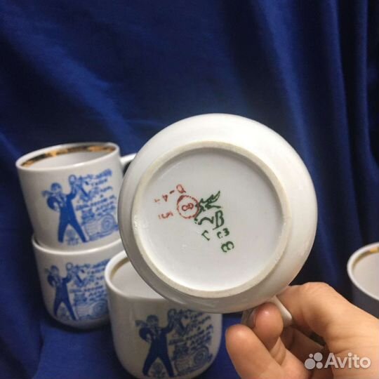 Бокалы фарфор. Коллекционные Вербилки Дулево лфз