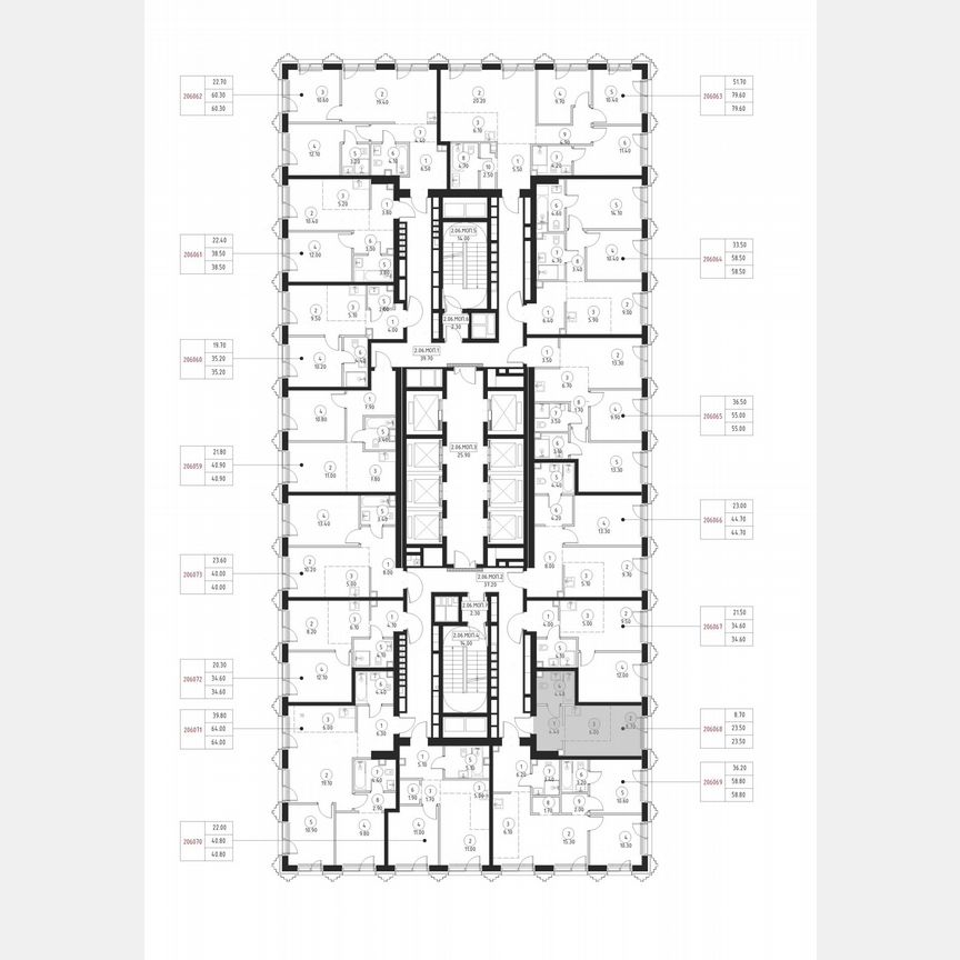 Квартира-студия, 23,5 м², 6/59 эт.