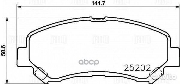 Колодки тормозные передние Nissan Qashqai (06)