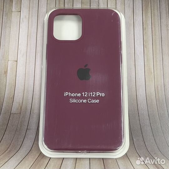 Чехол накладка iPhone 12 / 12 Pro Гранат