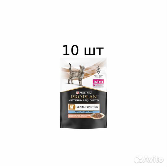 Корм для кошек NF advanced пауч 10шт Курица/Лосось