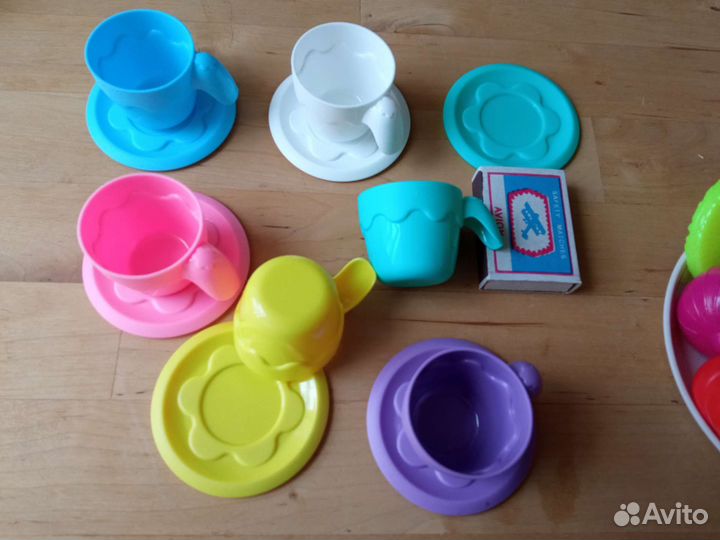 Игрушки для игры в магазин, посуда, овощи фрукты