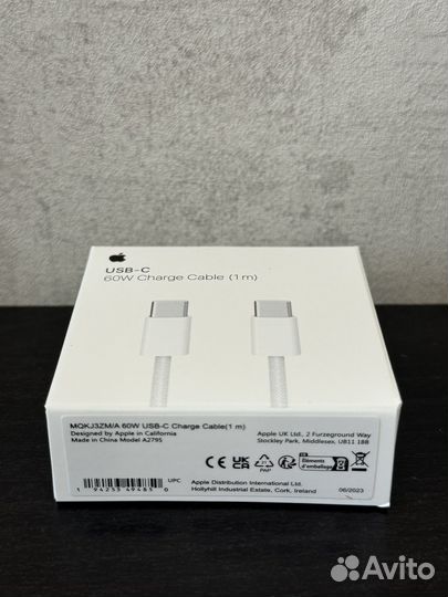 Оригинальный кабель Apple для iPhone TypeC/TypeC