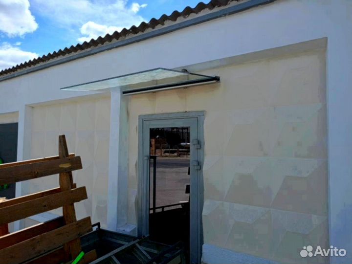 Козырек из стекла