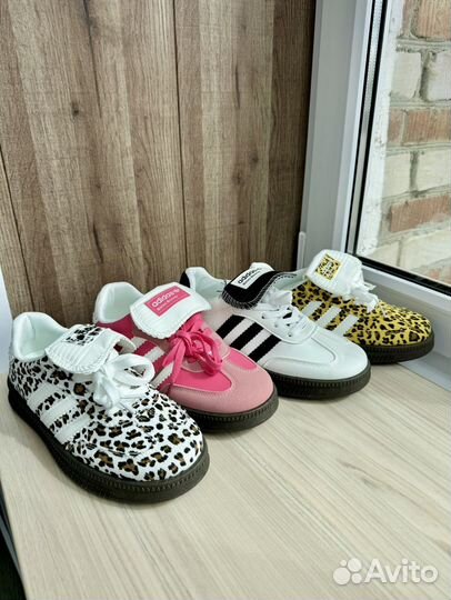 Кеды кроссовки Adidas розовые леопардовые