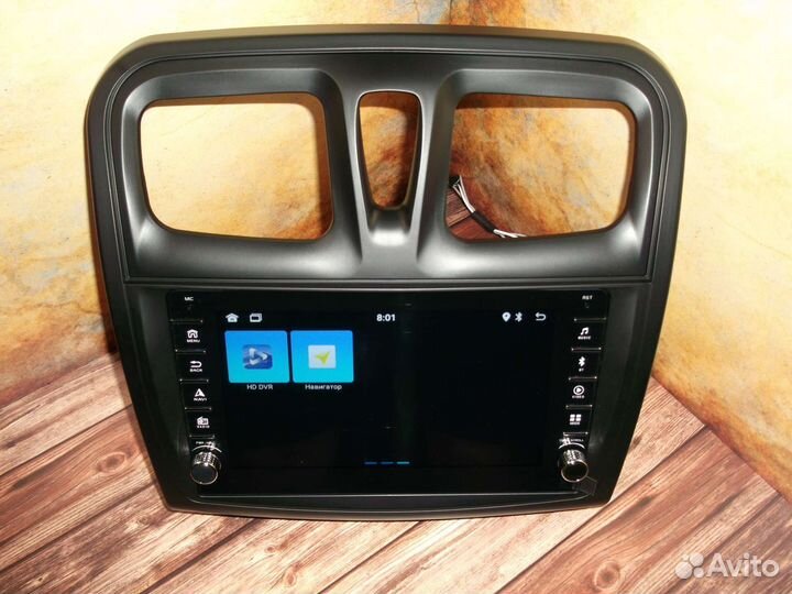 Магнитола Renault Logan 2 Android с крутилками