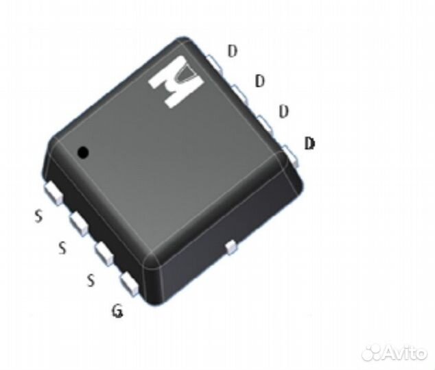 Микросхема EMB12P03V P-Channel mosfet 30V 21A EDF