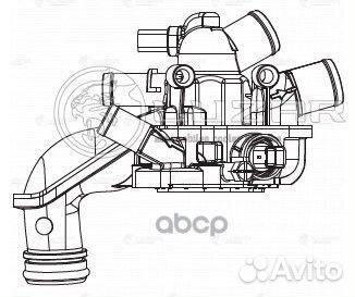 Термостат в сборе для а/м PSA 308 (07) /C4 (10