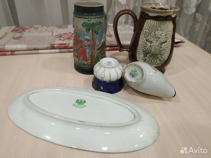 Кружки пивные, молочник, Кузнецов, ГДР, СССР